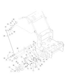 Hydro Brake Assembly Wt Diagram and Parts List for H1952 55AI4HPD750-WAM Cub Cadet Lawn Mower